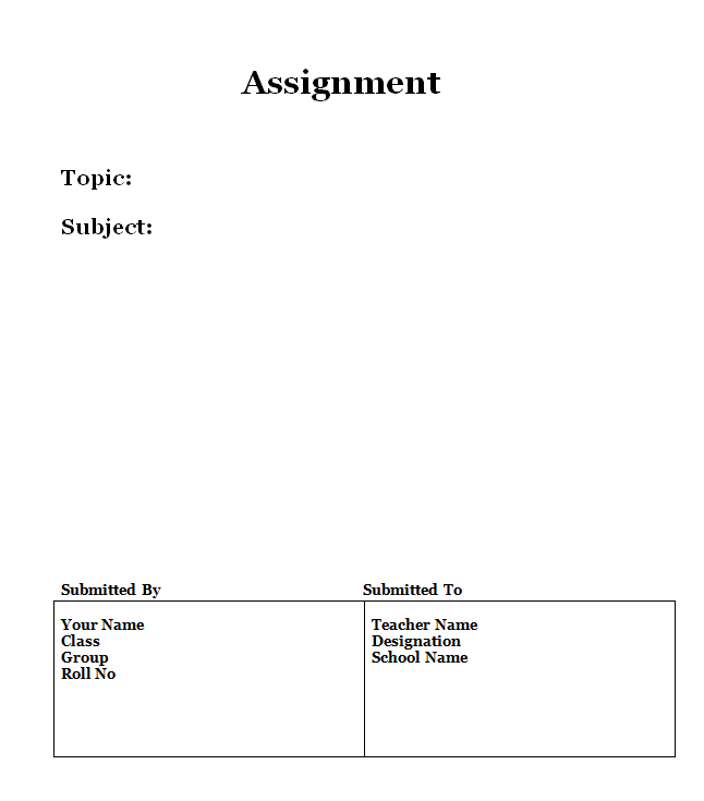 dshe.gov.bd Assignment Cover Page Design