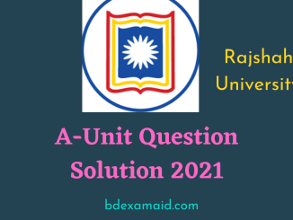 RU admission question solution
