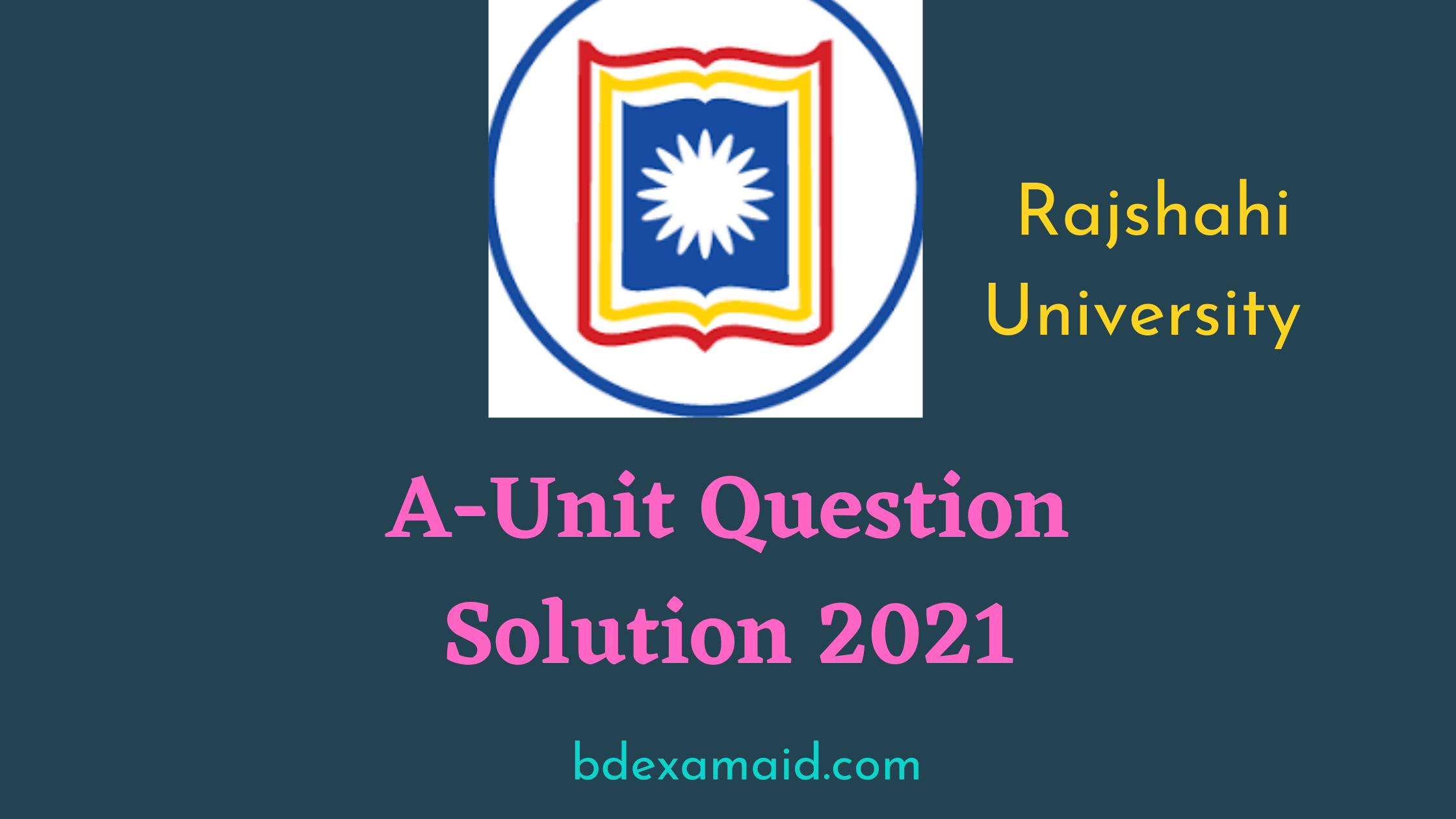 RU admission question solution