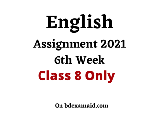 class 8 English answer 6th week