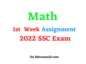 math assignment SSC 2022