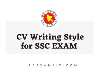 CV Writing Style for SSC exam